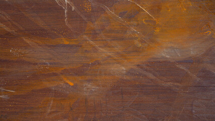 Leinwandbilder - Abstract grunge rusty orange brown metal corten steel rust stone tile wall or floor background texture banner