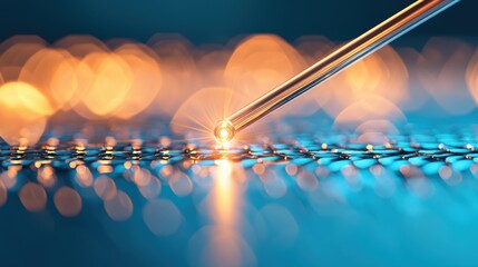Wall Mural - optic laser optics used in advanced technology experiments for scientific research.