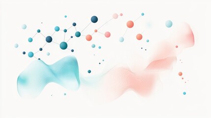 Wall Mural - dot business analytics displayed as clustered dots in a digital infographic.
