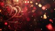 © daisha - Glittering 2022 New Year's Eve celebration, bokeh background, festive card