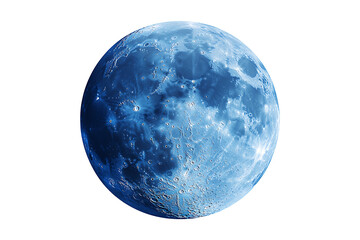 Wall Mural - The Blue Moon isolated on transparent background