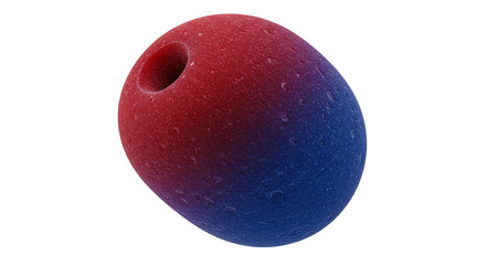 3d Rendering Of Red And Blue Gradient Sphere On Transparent Background