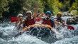 © Lakshmi - Thrill-seekers raft down rapids