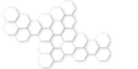 Wall Mural - abstract seamless hexagon pattern background. abstract hexagon technology design background. vector 
