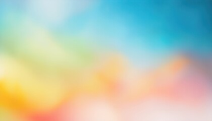 Aufkleber - soft rainbow blur background with pastel color gradient for web design, app interface, brand identity, product packaging, abstract backdrop, minimalist graphic or print media layout

