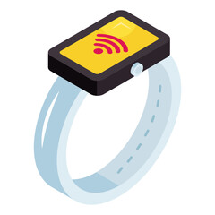 Wall Mural - unique design icon of smartwatch