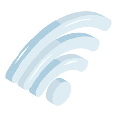 Wall Mural - a unique design icon of wifi signal