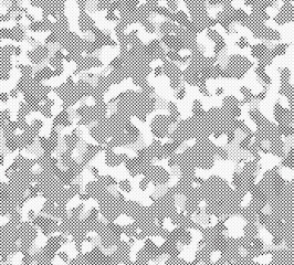 Leinwandbilder - Abstract halftone background. Military camouflage effect dot seamless pattern texture. Dotted background as design element.