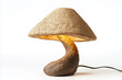 © sahruddin - eco-friendly handmade lamp using recycled paper, with white background