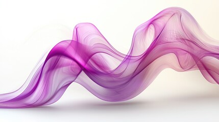 Wall Mural - a flowing abstract artwork featuring graceful purple and pink colors