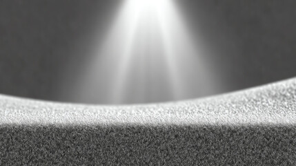 Fototapete - A close-up view of an abstract textured surface illuminated by soft light, creating a serene and minimalistic visual effect.