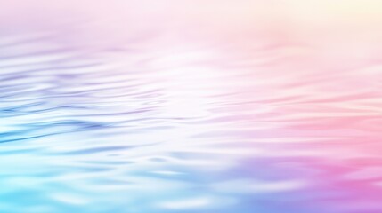 Fototapete - Beautiful pastel ocean sunset with gentle reflections and a soft, minimalistic atmosphere, perfect for banners or artistic projects.