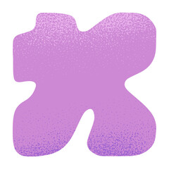 Wall Mural - abstract purple amorf form vector.isolated square emblem design element.hand drawn bold illustration