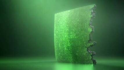 Aufkleber - Quantum Energy Barrier: An abstract visual concept featuring a glowing, seemingly impenetrable barrier, pulsating with energy against a gradient backdrop.