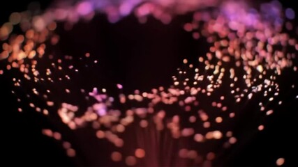 Abstract bokeh display of multicolored lights