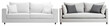© Rawpixel.com - PNG Elegant modern white sofas displayed, element set on transparent background
