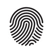 © IMON - Simple black fingerprint symbol on a pale gray backdrop, representing individuality and protection.