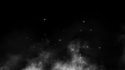 Wall Mural - perfect fire particles embers sparks on black background . texture overlays.