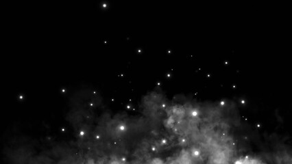Wall Mural - perfect fire particles embers sparks on black background . texture overlays.