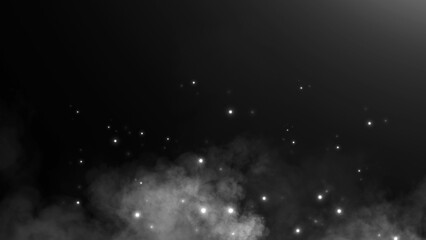 Wall Mural - perfect fire particles embers sparks on black background . texture overlays.