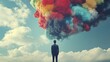 © Teko - Man stares at colorful cloud