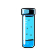 © Ulitka - Simple flat cartoon icon of a rain gauge depicting water level measurement for weather monitoring and gardening purposes