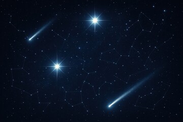 Wall Mural - sky ultra bright galactic flare stars comets and constellations space astronomy