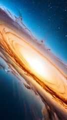 Wall Mural - abstract cosmos animation of a spiral galaxy with nebulae, stars, and deep space visuals background