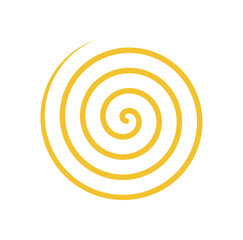 Wall Mural - Brutalist abstract spiral icon. Minimalistic shape and modern element. This geometric decoration features a bold curve and unique figure, making it a perfect addition for contemporary projects.