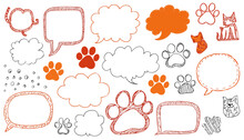 Paw Prints Speech Bubble Free Stock Photo Public Domain Pictures