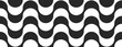 © Tech LAB - Copacabana beach sidewalk, black and white geometric artistic seamless pattern