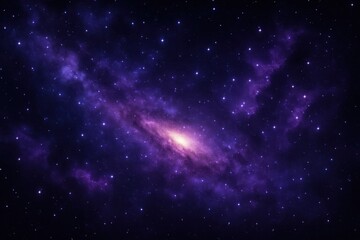 Wall Mural - realistic galaxy space wallpaper in dark and light violet tones, richly colored skies