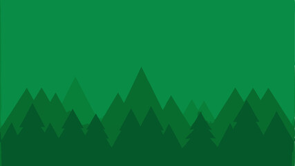 Green mountains forest nature background