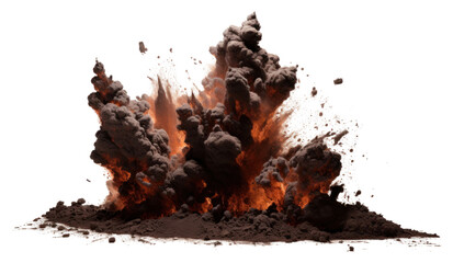 Wall Mural - png explosion bonfire destruction splattered.