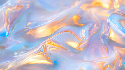 Wall Mural - vibrant patterns with flowing textures hues golden yellow blue creating liquid effect elegance