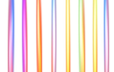 Wall Mural - futuristic neon lines glowing on transparent background