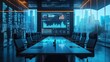 © SyabilaSyifa - A corporate boardroom with executives reviewing futuristic business charts