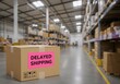 © Ayesha - Delayed shipping box in warehouse logistics and supply chain