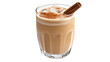 © peerawat - A glass of refreshing iced chai latte with a cinnamon stick,Transparent background, PNG file