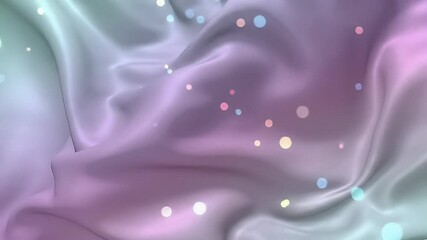 Poster - Pastel Silk Drape with Shimmering Lights Animated Background