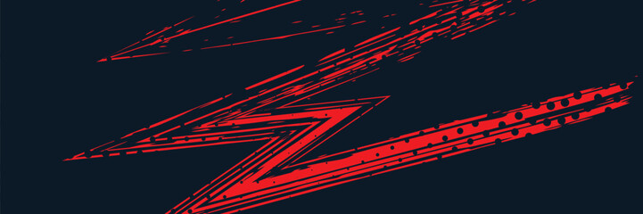 Wall Mural - Car decal design vector. Graphic abstract stripe racing background kit designs for wrap vehicle, race car, rally, adventure and livery
