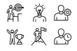 © LucaAr - Personal Growth & Achievement Line Icon Set