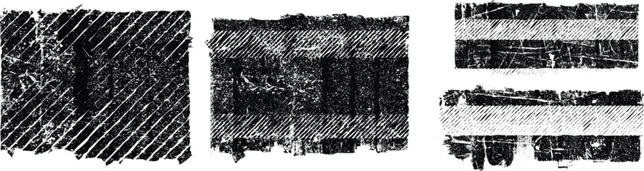 Leinwandbilder - Grunge textured banner with rough edges. Speckled texture. Overlay grunge texture . Simply place texture over any object to create grunge effect . Banner with scratched surface for your design. 