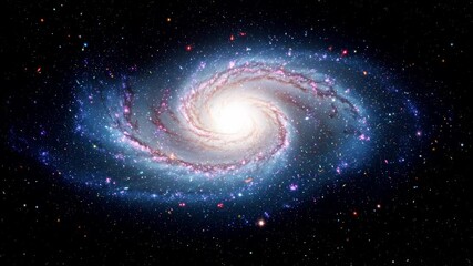 Wall Mural - A spiral galaxy in outer space