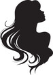 © Secret vec - woman head icon, woman silhouette vector, woman clipart, woman outline, woman head graphic, woman head illustration