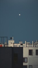 Wall Mural - night moon astronomy outdoors.