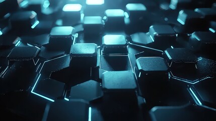 Futuristic digital interface event abstract background 3d visualization high-tech environment close-up view innovative design