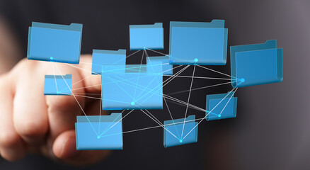 Aufkleber - Secure cloud storage, efficient file sharing, and collaborative teamwork.