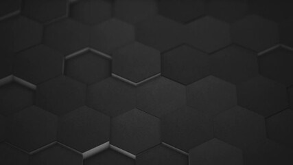 Wall Mural - corporate extruded 3d hexagons background/ animation of an abstract corporate business background wi