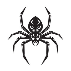 cyberpunk spider vector icon, a fusion of arachnid and technolog